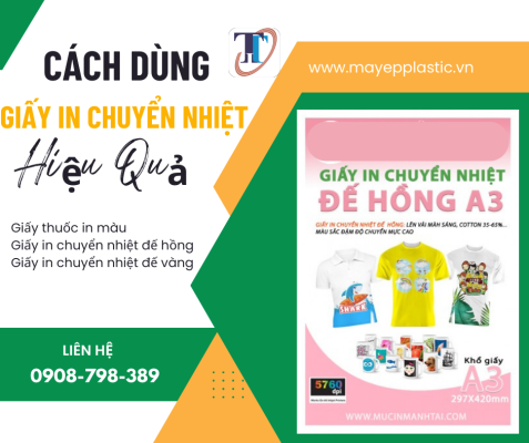 cách dùng giấy in chuyển nhiệt hiệu quả